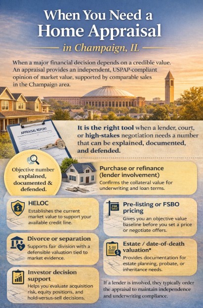 When You Need a Home Appraisal in Champaign