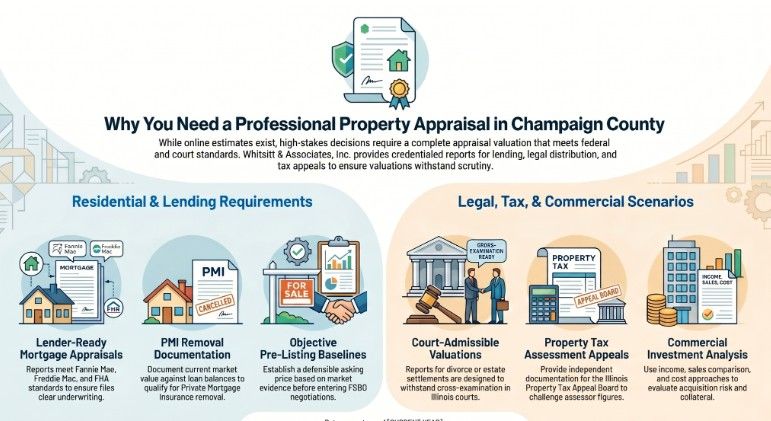 Who Needs a Complete Appraisal Valuation in Champaign County?