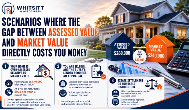 Scenarios Where the Gap Between Assessed Value and Market Value Directly Costs You Money