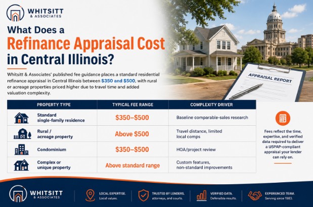 What Does a Refinance Appraisal Cost in Central Illinois?